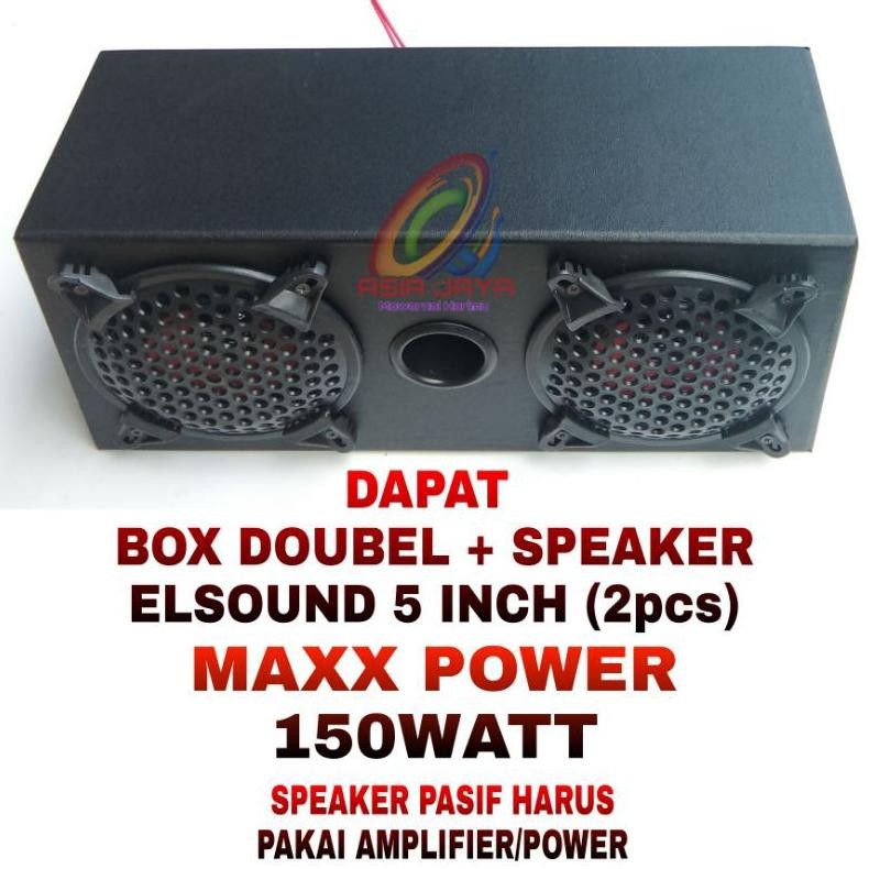 JH8 Paket Combo Elsound 5 inch & Box 5 Double