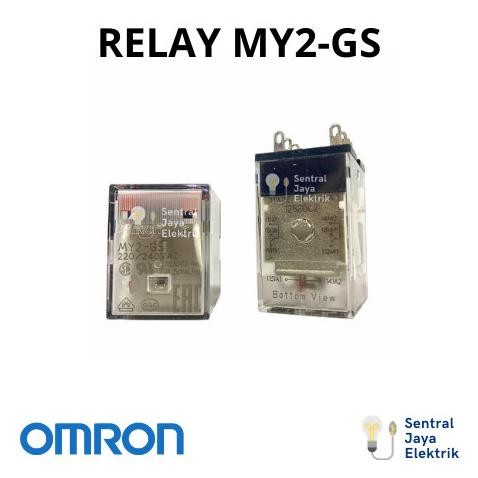 Promo RELAY MY2-GS 220VAC 7AMPERE OMRON ORIGINAL COD