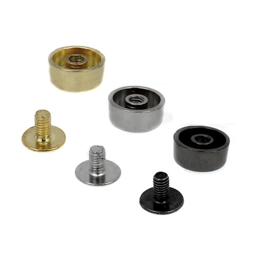 Kaki Tas Baut 1Cm Flat Anti Karat Button Studs Rivet
