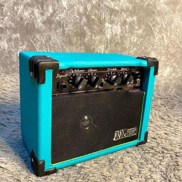 JH8 Ampli gitar KARAOKE MGX 4input-Distorsi/Mic/Aux/headphone - free kabel aux