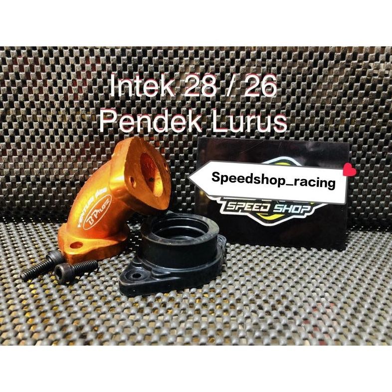 Intake Bpro 28mm / 24mm karbu PWK PE matic / Bebek Jupiter mio beat Vega smash supra kharisma Absolu