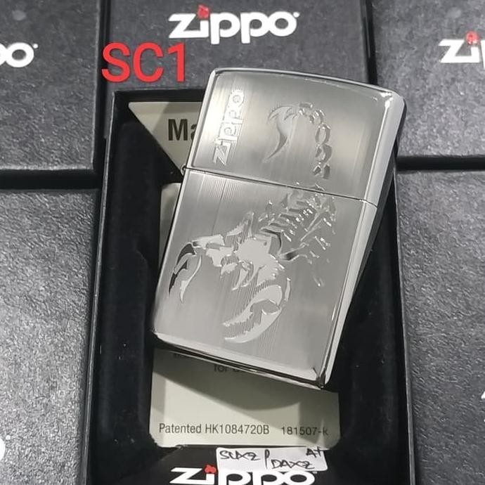 ZIPPO LIGHTER / MANCIS KOREK API ZIPPO ORIGINAL - SCORPION LASER ENGRV