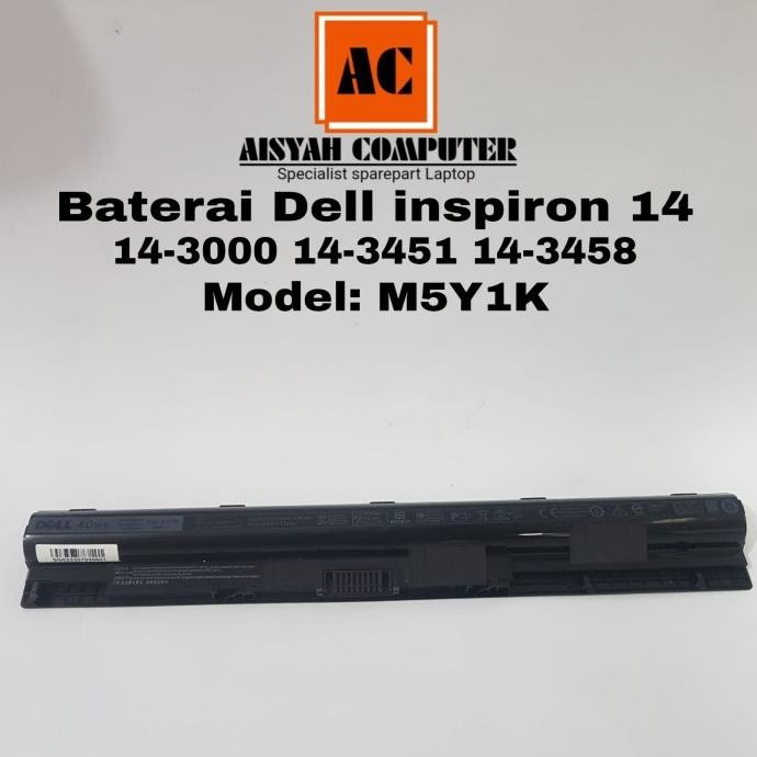 Baterai Dell Inspiron 3451 3458 3551, Vostro 14 3458 3558 - M5Y1K New Stok