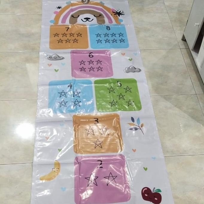 playmat engklek anak gambar bohemian