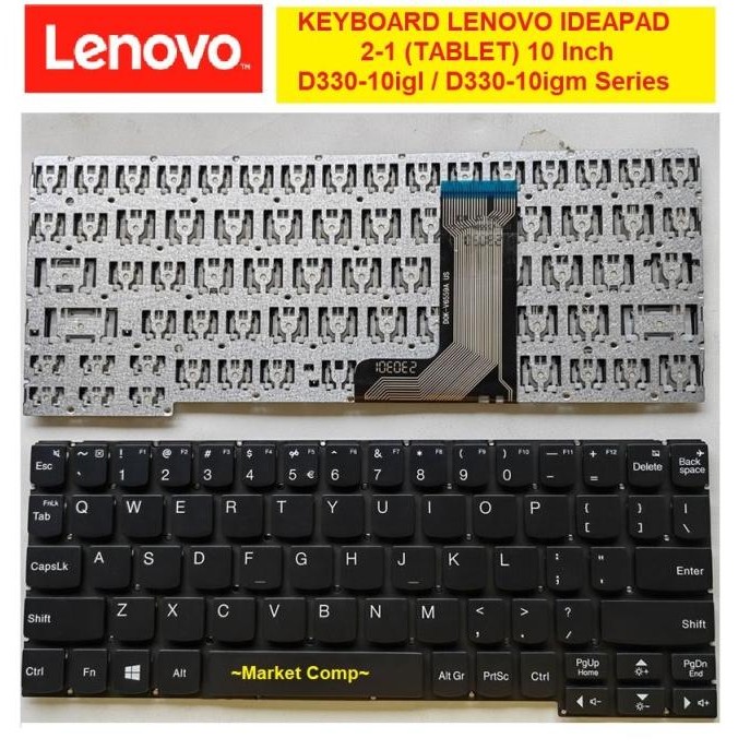 Keyboard Laptop Tablet 2 In 1 Lenovo Ideapad D330 Intel Celeron N4020 New Stok