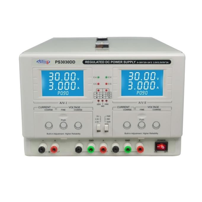 Miliki Aditeg Ps-3030Dd Dc Power Supply 2 Channel 0-30V/ 0-3 A