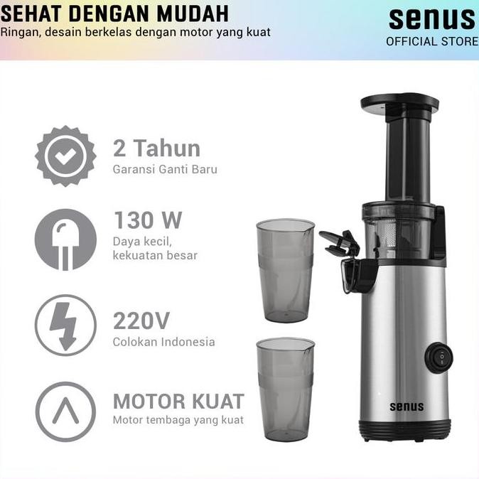 SALE SENUS SLOW JUICER PENGEKSTRAK BUAH TANPA AMPAS