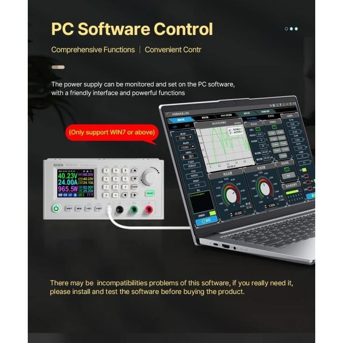 Diskon Adjustable Power Supply Dc Regulated Digital Display 24A Rd6024 Riden