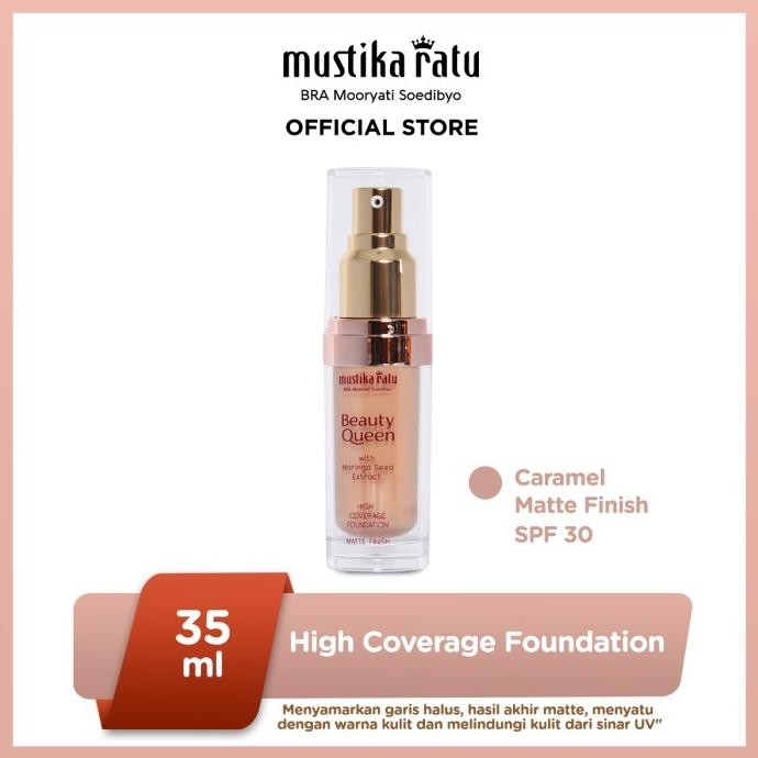 Jual Murah Mustika Ratu Matte Caramel Kosmetik Wajah Foundation Coverage 30 Spf Terlaris..