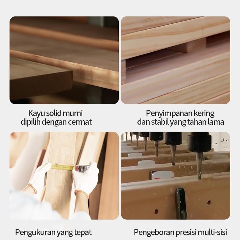 Tempat tidur kayu solid multifungsi Tempat Tidur Bayi /Baby Box/Box Bayi/Ranjang Bayi boks bayi / Ra