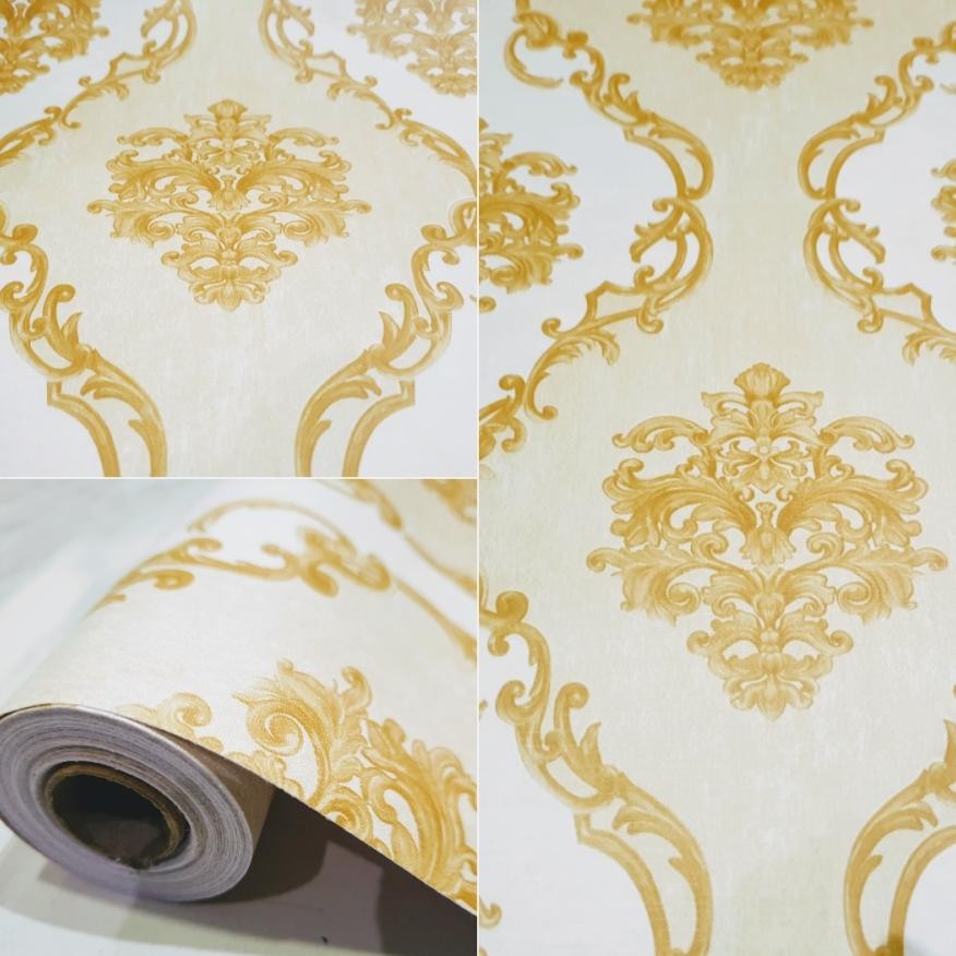 PROMO Wallpaper Stiker Dinding Motif Dan Karakter Premium Quality Size 45cm x 10m - Batik Klasik CY1