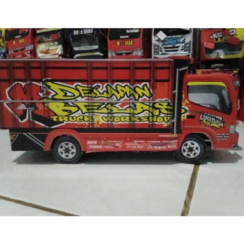 MINIATUR TRUK OLENG MOBIL TRUK TRENDING TOPIK WARNA MERAH ,TRUK TREK MAINAN ANAK