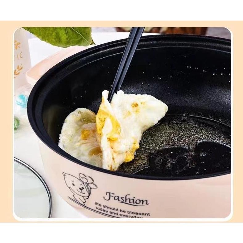 Multifungsi Non-Stick Electric Rice Cooker Memasak Steamboat Pot Periuk Nasi/Periuk SteamboatKompor 