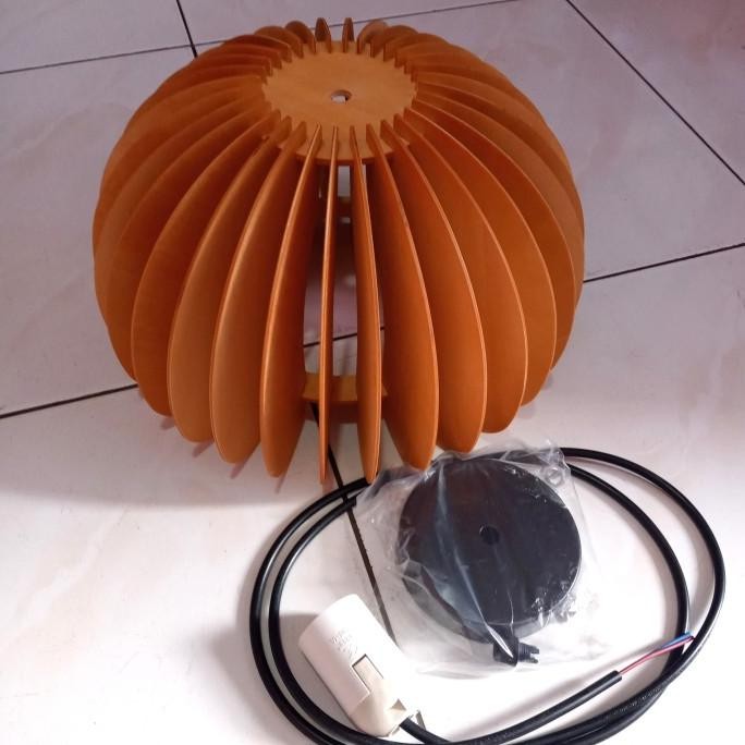 Sale Lampu Gantung Minimalis Kayu Antik Model Jamur