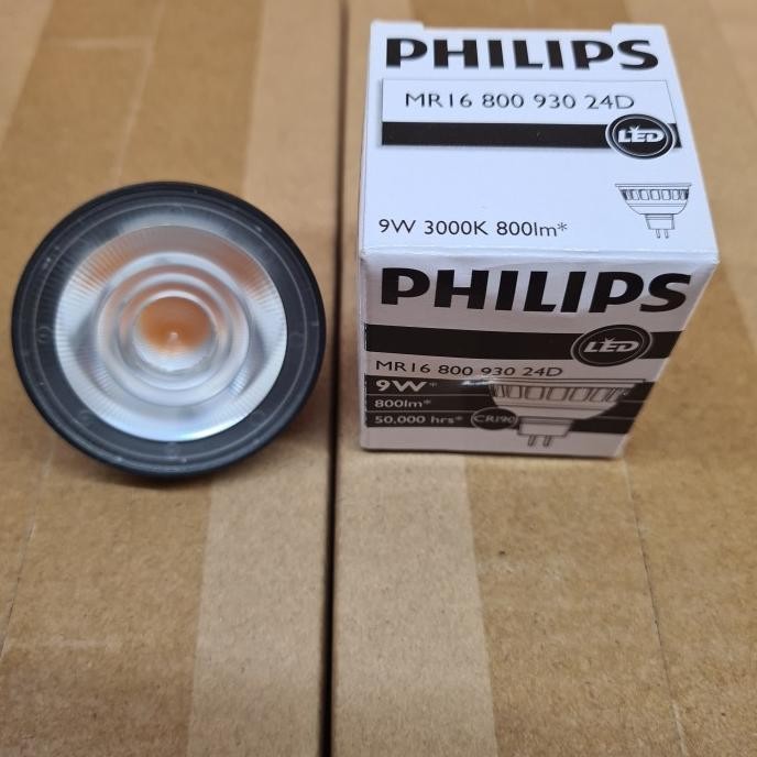 Grosir Lampu Mr16 1000 930 36D 9W Philip / Lampu Mr16 9W 36D 850Lm 3000K / Lampu Mr16 9W 24D 750Lm 3