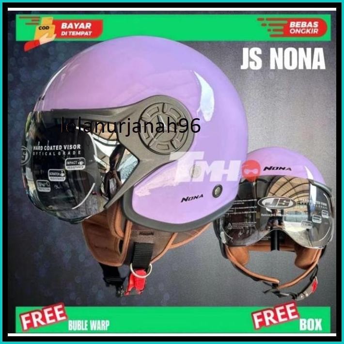 HELM BOGO HIJAB LUCUU JS NONA || HELM BERKUALITAS || HELM SNI WANITA