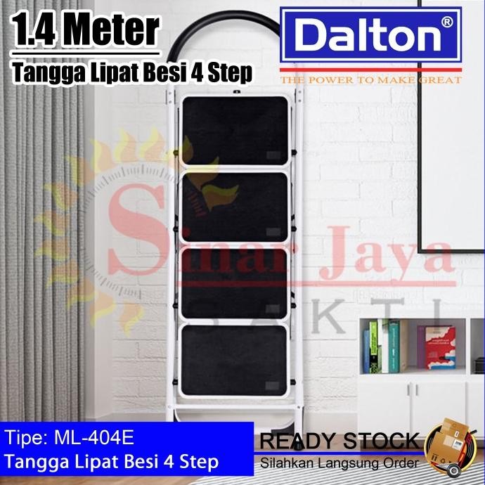Promo Tangga Lipat Duduk 3-6 Step Dalton | Tangga Besi Dengan Step Lebar