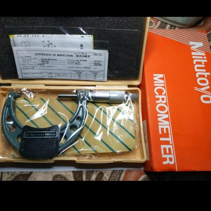 Promo Mikrometer 50-75 Mm Mitutoyo Baru