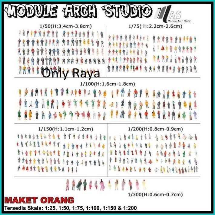 MINIATUR ORANG WARNA / FIGURE ORANG / MAKET ORANG