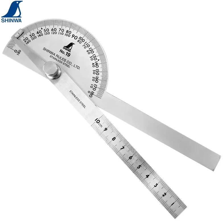 

Shinwa Penguin Mini Protractor Classic Angle Gauge Ruler Machinist Craftsman Tool 180 Degree Dia40Mm Dia90Mm Head 10Cm