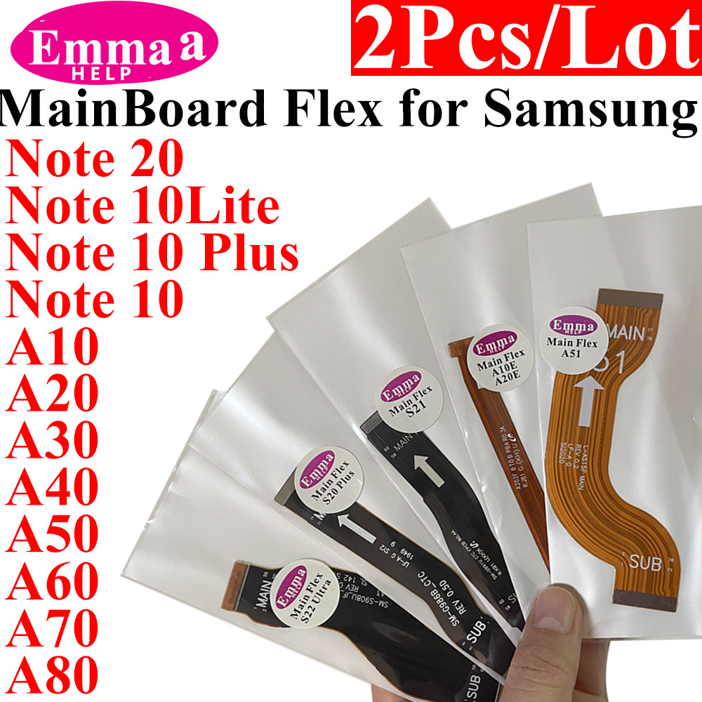 

EmmaHelp 2Pcs Mainboard Flex Cable Motherboard Dock Untuk Samsung Note 20 10 Plus A20 A30 A40 A50 A6