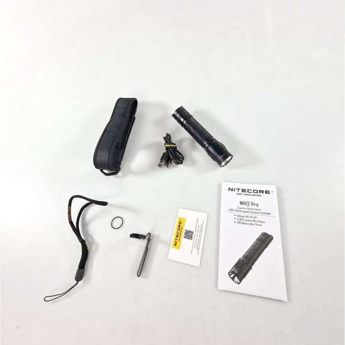 Nitecore Senter Led Flashlight Tactical - Mh12 Pro Original Dan Terpercaya