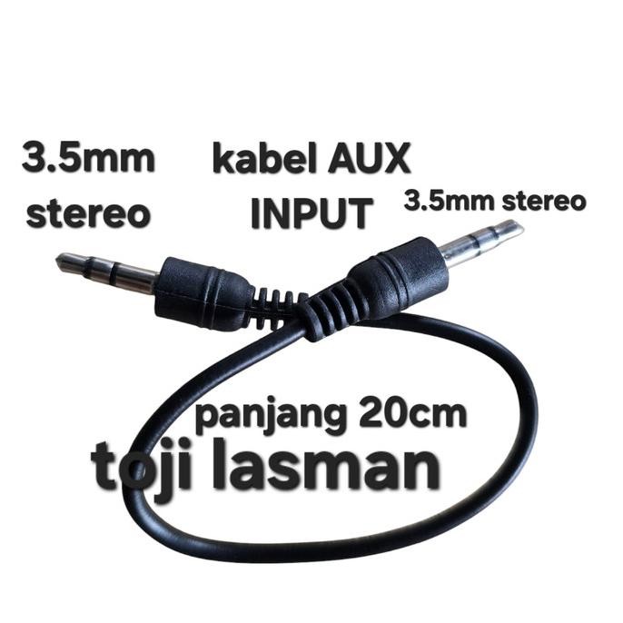 Baru ( KABEL AUX ) CABLE MINI STEREO 3.5MM TO 3.5MM INPUT AUX AUK SUARA TAPE MOBIL KIT MODUL KIT MP3