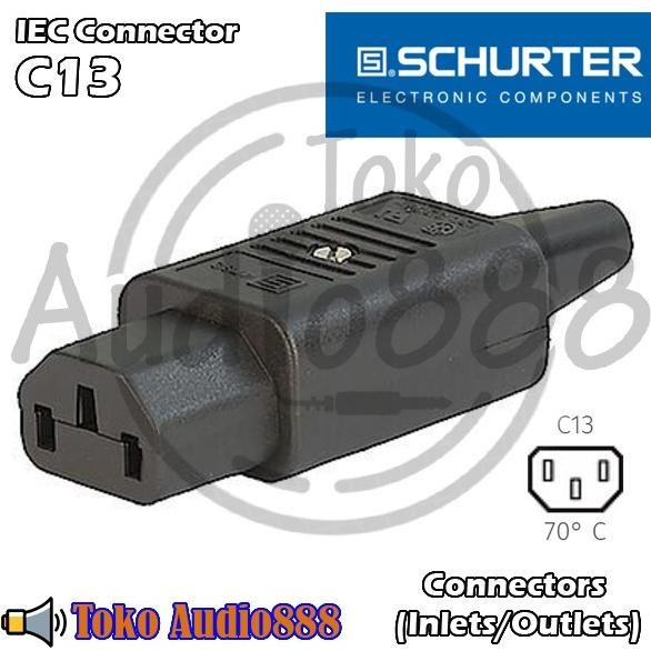 Spesial Konektor Listrik Schurter 4782 Iec C13 Power Connector Female