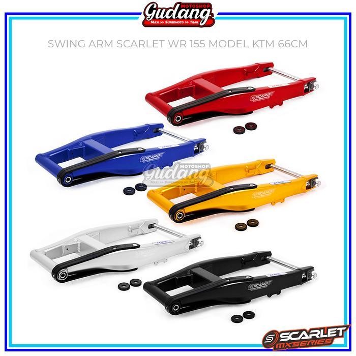 Swingarm Swing Arm Scarlet Mx 60 Cm 66 Cm Alumunium Model Ktm Crf 150L Klx 150 Dtracker  Motorcycle 