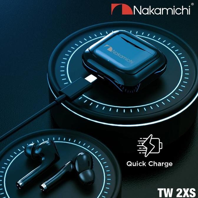 Nakamichi TW2XS True Wireless Earbuds Bluetooth Earphone TWS Gaming HD Headset Ponsel Earphones Head