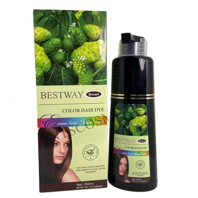 NEW BESTWAY NONI BOTOL MAGIC MIRACLE COLOR HAIR DYE SHAMPOO PEWARNA RAMBUT CAT BSY [ BROWN / BLACK ]