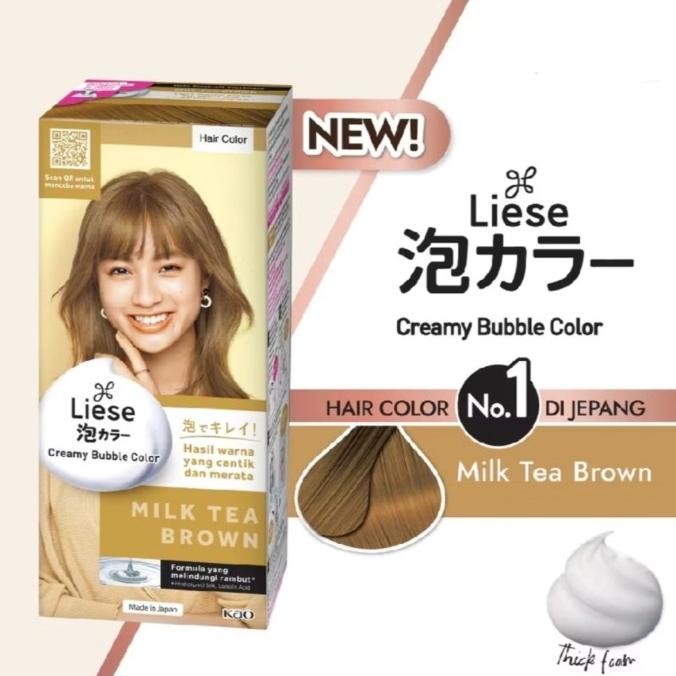 Liese Creamy Bubble Color - Semir Rambut Liese - Cat Rambut Liese Liese - Bubble hair color liese da