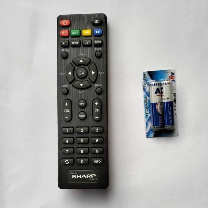 PROMO remot set top box sharp dd001i remote stb sharp dvb t2 grosir murah