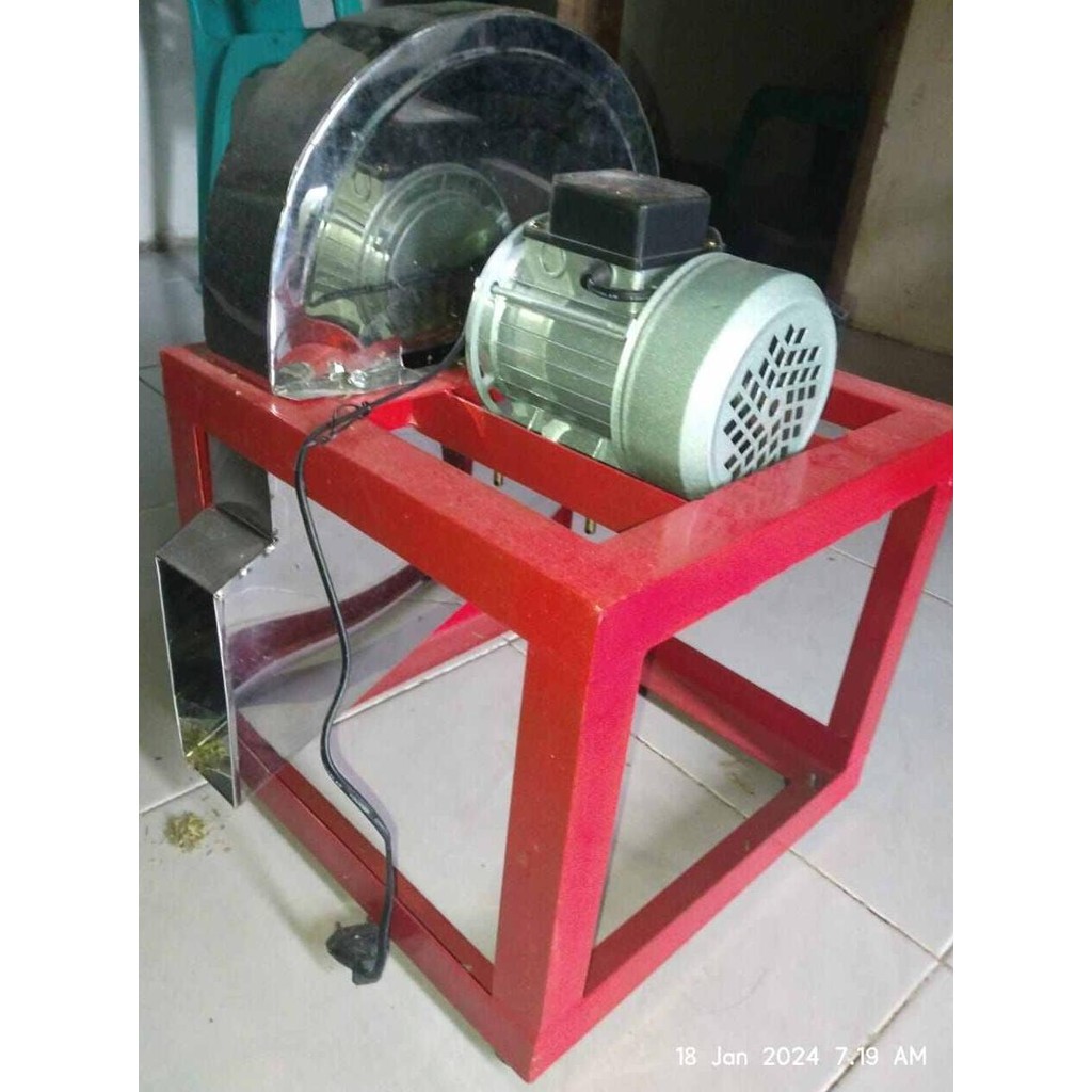 Mesin Cacah Rumput Mini Penggerak Dinamo Listrik