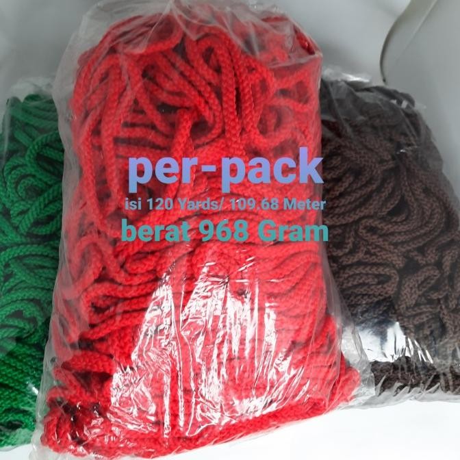 

ready !!! TALI KEPANG/ SUMBU POLYESTER 6mm (@109 Meter/120 Yards)- per pack