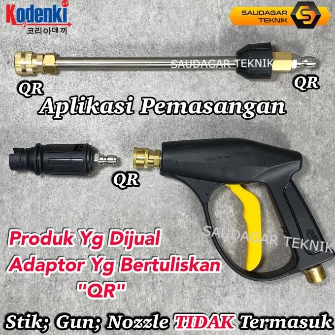 Adaptor Quick Release KHUSUS Gun Jet Cleaner Kodenki KDK-8100 KDK-8120 Variable Nepel Sambungan Gun 