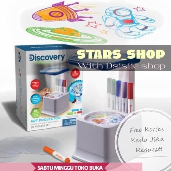

Discovery Sketcher Art Projector With 6 Color Marker Original Co