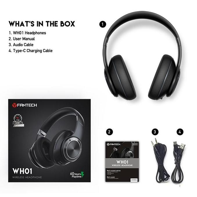 Fantech WH01 / WH-01 Wireless Bluetooth Gaming Headset