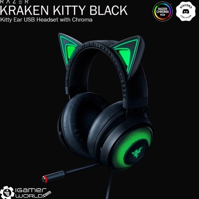 Razer Kraken Kitty edition Black Gaming Headset