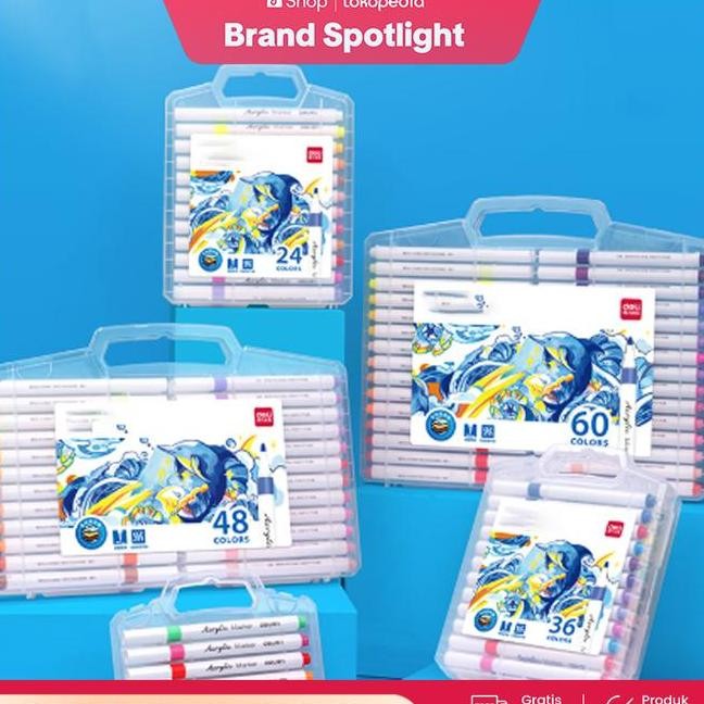 

Pidol Arili Marer Arili Acrylic Marer Deli Hm1 48 Warna Untu Eni Dan Erajinan Dengan Tinta Yang Tahan Air Tationery