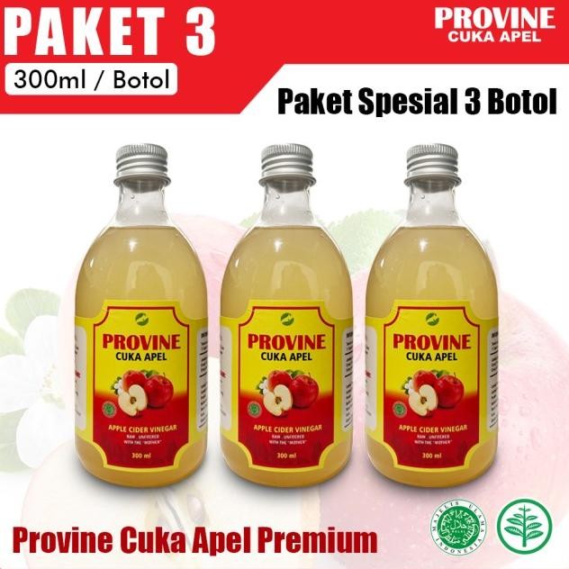 

Paet 3 Botol Provine Cua Apel Murni 300Ml