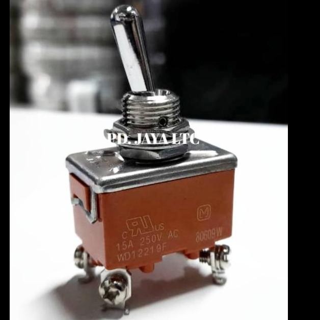 Panasonic Toggle Switch 4 Kaki On-Off Wd12219F - Asli