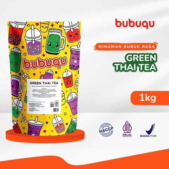 

Spesial Promo/ Bubuqu Powder Drink Green Thai Milk Tea - Bubuk Minuman Teh Susu Hijau [Terlaris/Terbaru/Recommended]