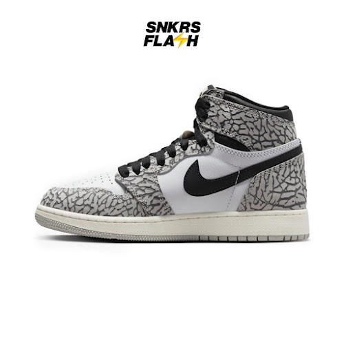 AIR JORDAN  Kids 1 High Og Elephant Print Sepatu Sneakers Anak - FD1437052 - Size 38