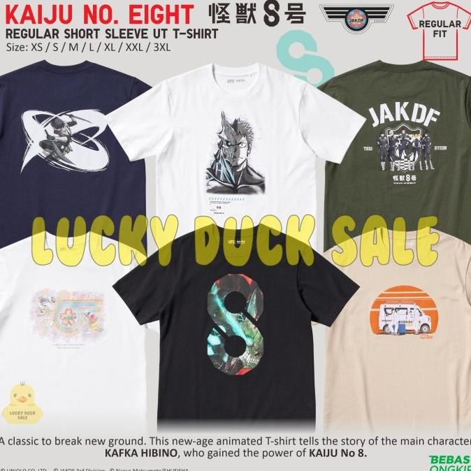 Kaiju No. 8 Kaos Regular JAKDF Hibino Mina Soshiro UT Shirt UNIQLO