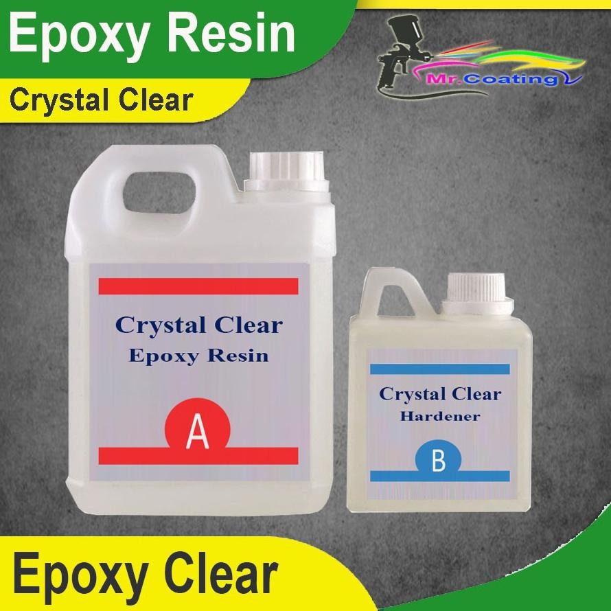 Epoxy Resin Bening Crystal Clear Epoxy Resin Table Top Epoxy Meja Kayu1,5Kg
