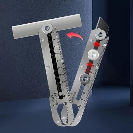 

Asd-86 Pisau Cutter Stainless 9In1 Multifungsi Pembuka Tutup Botol Penggaris Kater Tajam