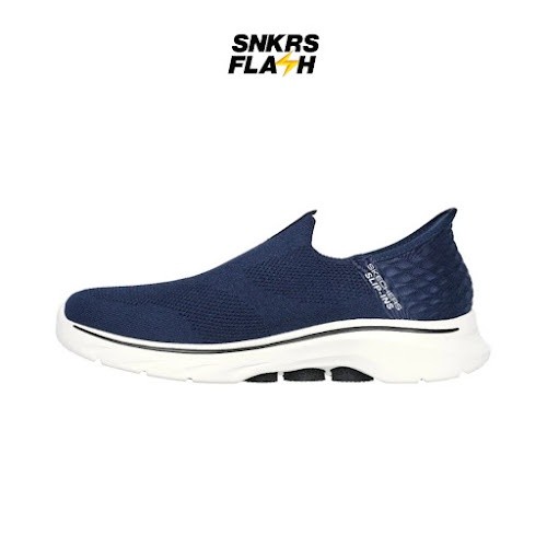 SKECHERS Go Walk 7 Navy Sepatu Casual Pria - 216641NVY - Size 45