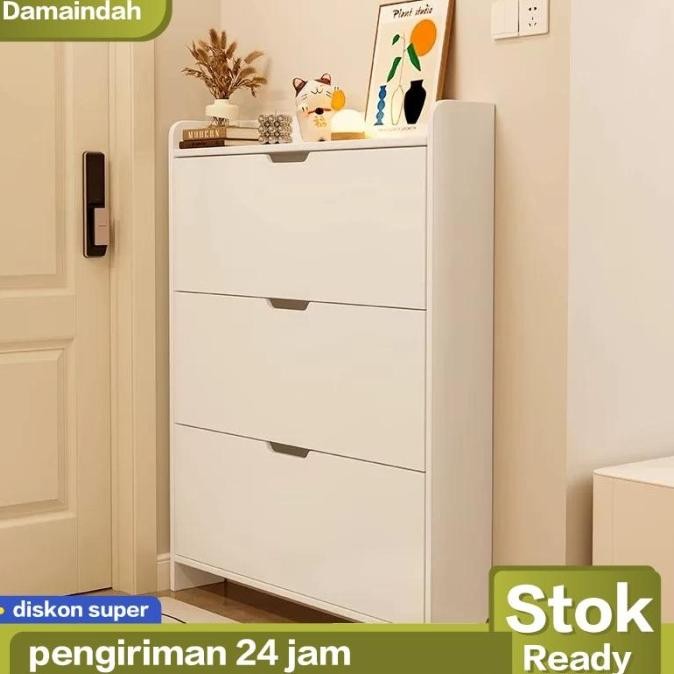 Lemari Sepatu/Rak Sepatu/Lemari Sepatu Tertutup/Rak Sepatu Aesthetic/Lemari Sepatu Susun Tertutup/Ka
