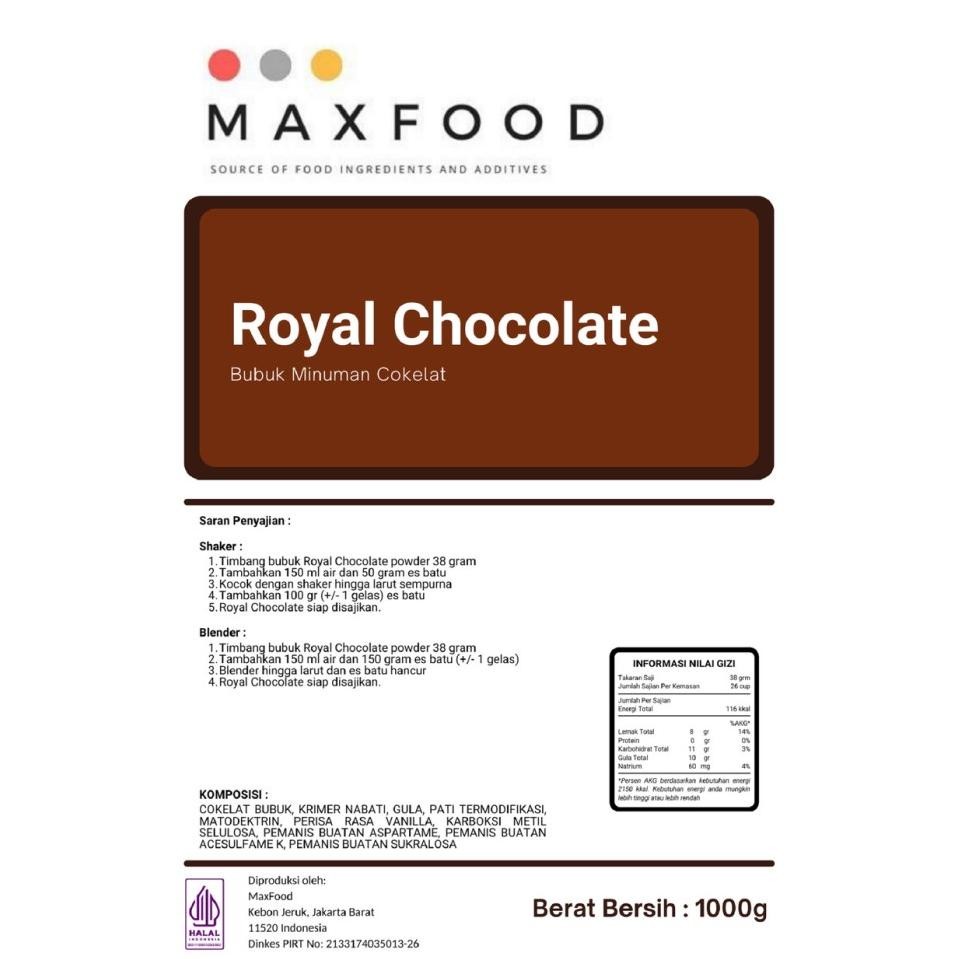 

Grosir 1Kg Royal Dark Chocolate Powder/ Bubuk Minuman Coklat Royal